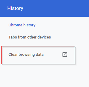 how to delete history on google chrome with keyboard