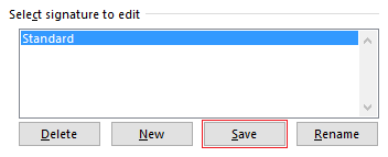 Outlook 2013 save edited signature