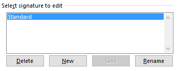 Outlook 2013 select signature by name