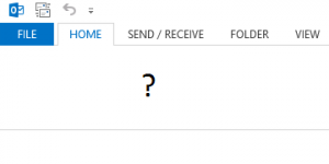 How to get the Ribbon Bar Back in Outlook