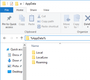 Windows 10 AppData Folder