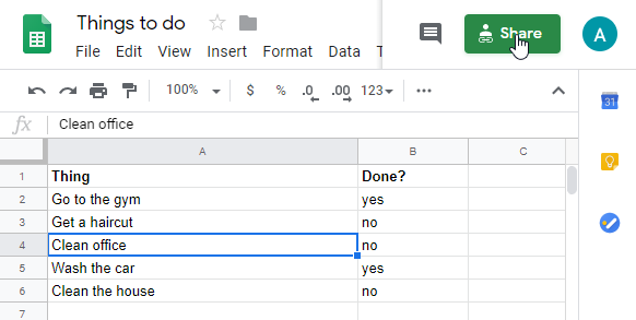 How to share Google Sheets as PDF, CSV, and other formats