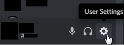 Discord gear icon user settings