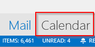 Outlook 2013 Calendar link