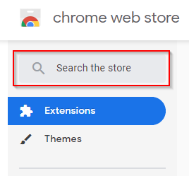 Chrome Web Extension Store Search Bar