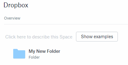 Dropbox Folder Pinned to Top
