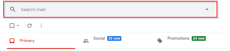Gmail Search Mail Search Bar