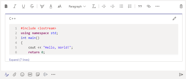 How To Send A Code Snippet In Microsoft Teams Techswift