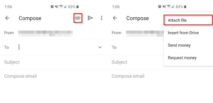 Gmail Attach File Mobile