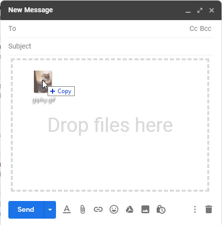 Gmail Drag and Drop GIF