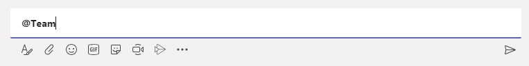 Microsoft Teams @ Mention Entire Team