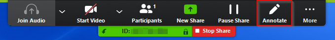 zoom meeting annotate