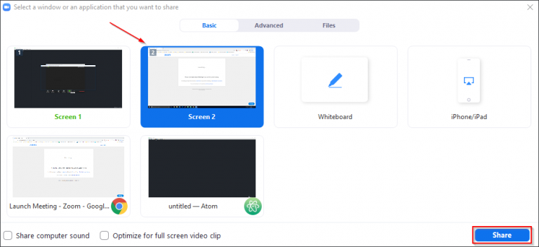 how to share presentation using zoom