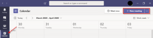 Schedule a New Meeting in Microsoft Teams