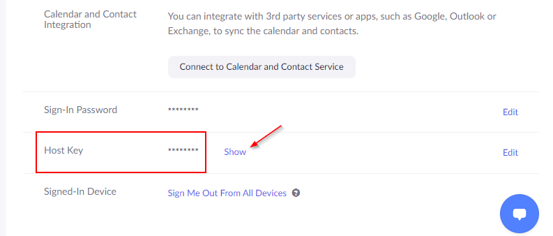 Zoom Host Key on Zoom Profile Page How to Find