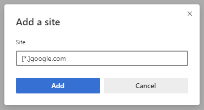 Microsoft Edge Allow Pop-ups for Specific Site