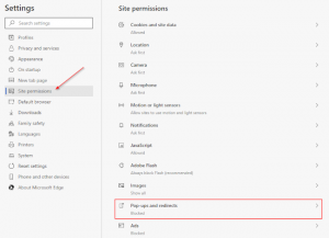 disable pop up blocker edge disable pop up blocker edge