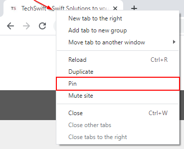 restore pinned tabs chrome