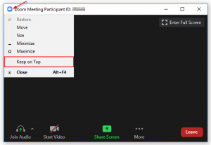 How to Enable Always on Top for Zoom Meetings
