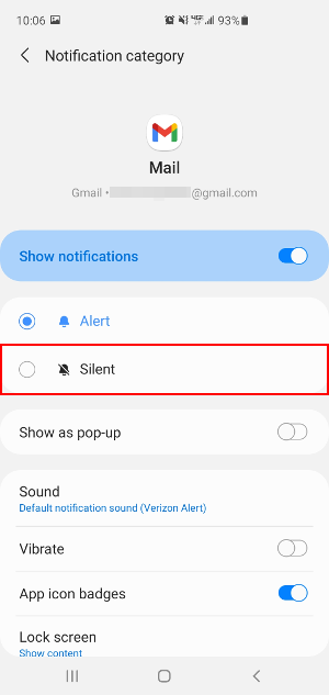 gmail notifier app for android