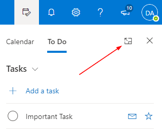Outlook 365 Open To Do Icon