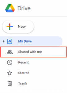 how to remove myself from shared google drive
