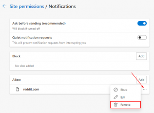 How to Manage Notifications in Microsoft Edge