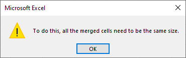 how to enable merge and center in excel 365