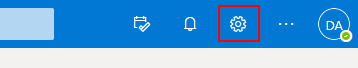 Outlook for the Web Gear Settings Icon