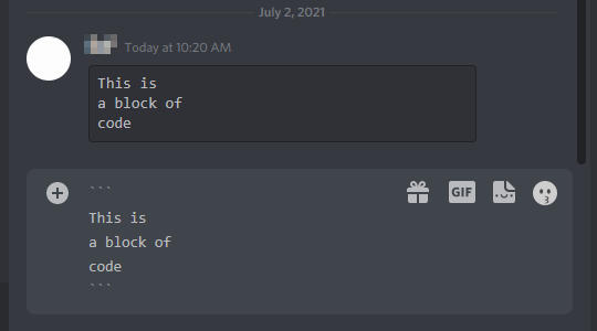 discord snippet techswift formatting syntax