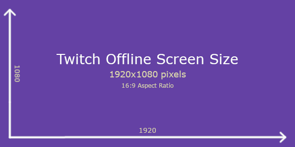 Twitch Offline Screen Size Dimensions Diagram