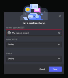 How to Set a Custom Status in Discord