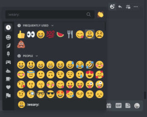 Discord Emojis in Reaction Window