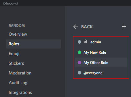 Discord Role Hierarchy on Roles Page