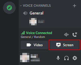 Discord Screen Share Button
