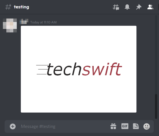 Discord Sent Screenshot in Text Channel