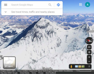 Google Maps Mount Everest in 3D