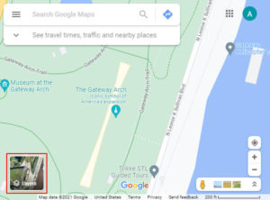 Google Maps Layers Box Satellite Button