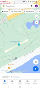 Rotated Google Maps App With Compass Highlighted 135x300 