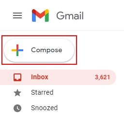 Gmail Web Compose Button