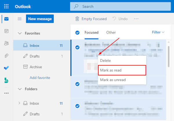 How To Mark All As Read In Outlook Techswift