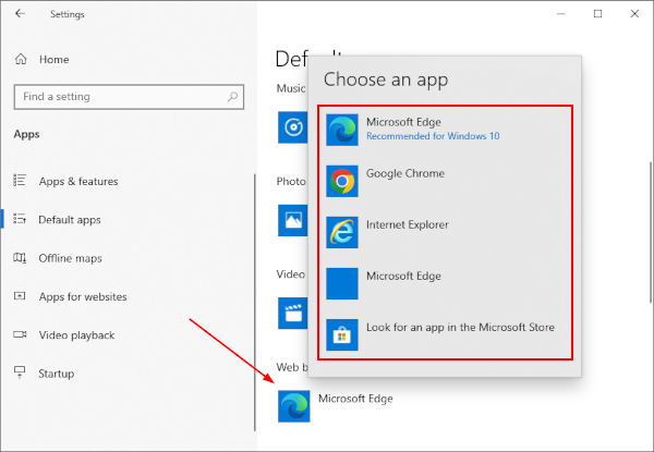 Edge Settings Default Browser Internet Explorer