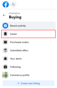 How to See Saved Items on the Facebook Marketplace