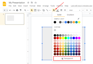 How to Make Shapes Transparent in Google Slides