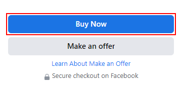 Facebook Web Buy Now Button on Item Listing Page