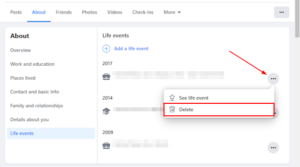 How to Delete Life Events on Facebook