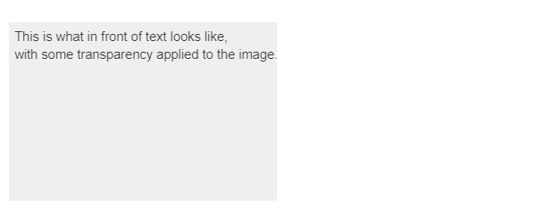 Google Docs Example of In Front of Text With Transparency Applied to Image