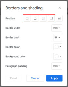 How to Put Borders Around Text in Google Docs