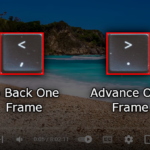 Frame Skip Keys Overlaid Above YouTube Video