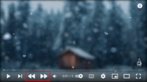 YouTube Web Rewind and Fast-Forward Buttons on Player